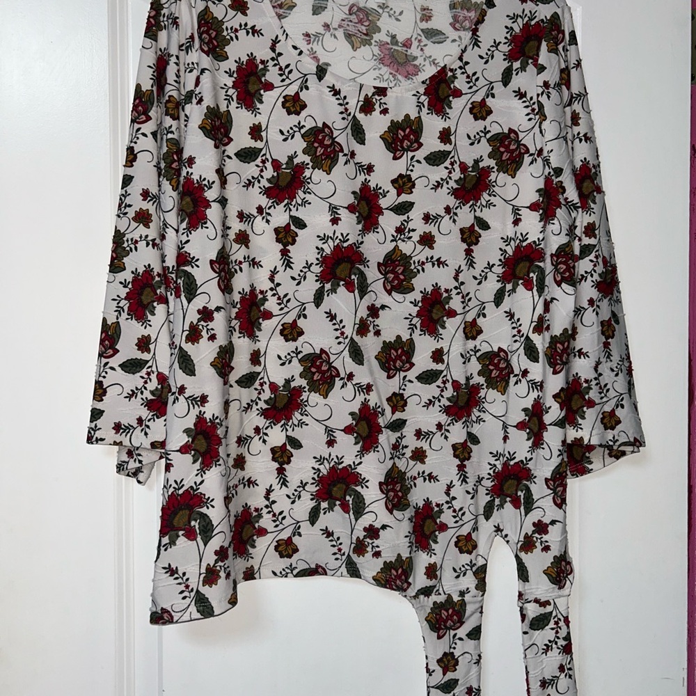 Floral Long Sleeve Women's Top